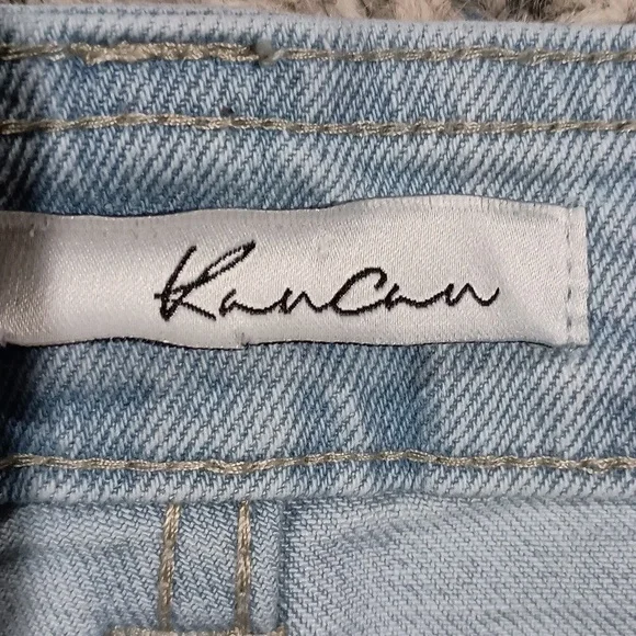 KanCan High Rise Straight Leg Cropped Cargo Jeans Size 9/28 - Picture 4 of 6